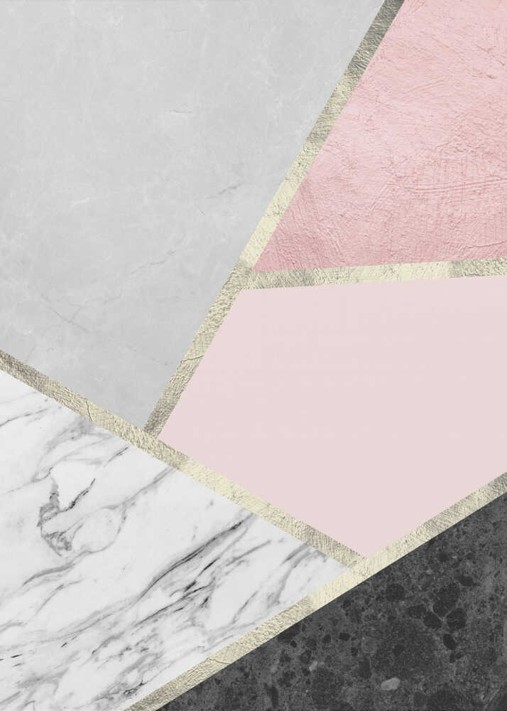 Geometric Marble Blush