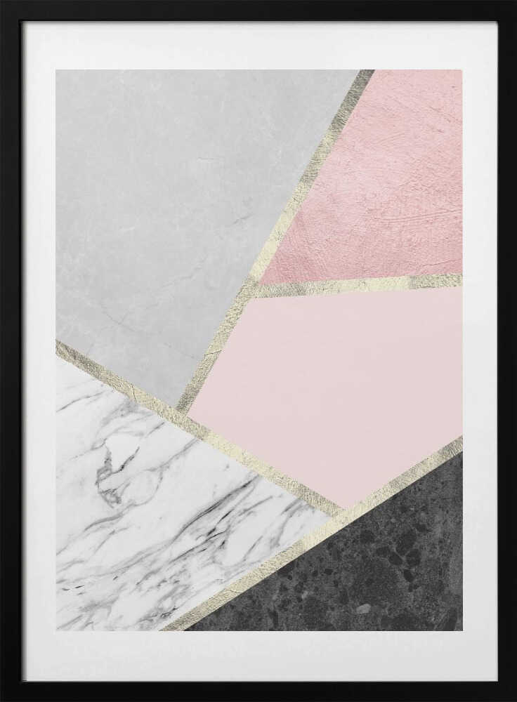 Geometric Marble Blush