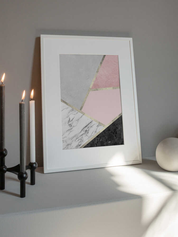 Geometric Marble Blush