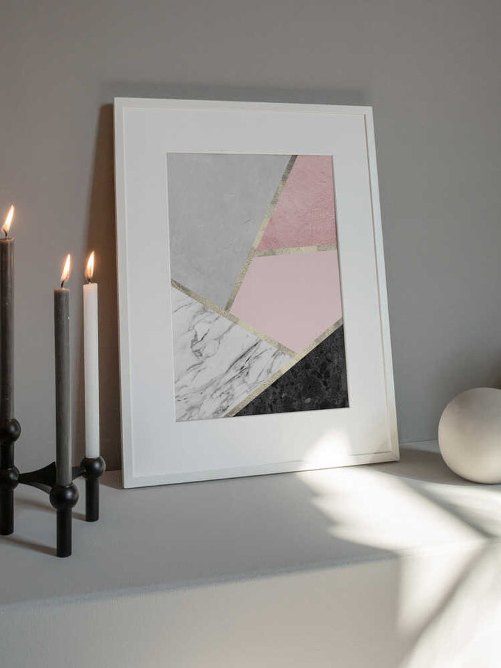 Geometric Marble Blush