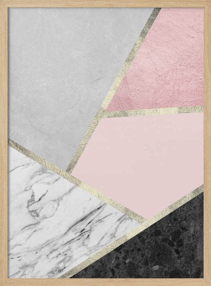 Geometric Marble Blush