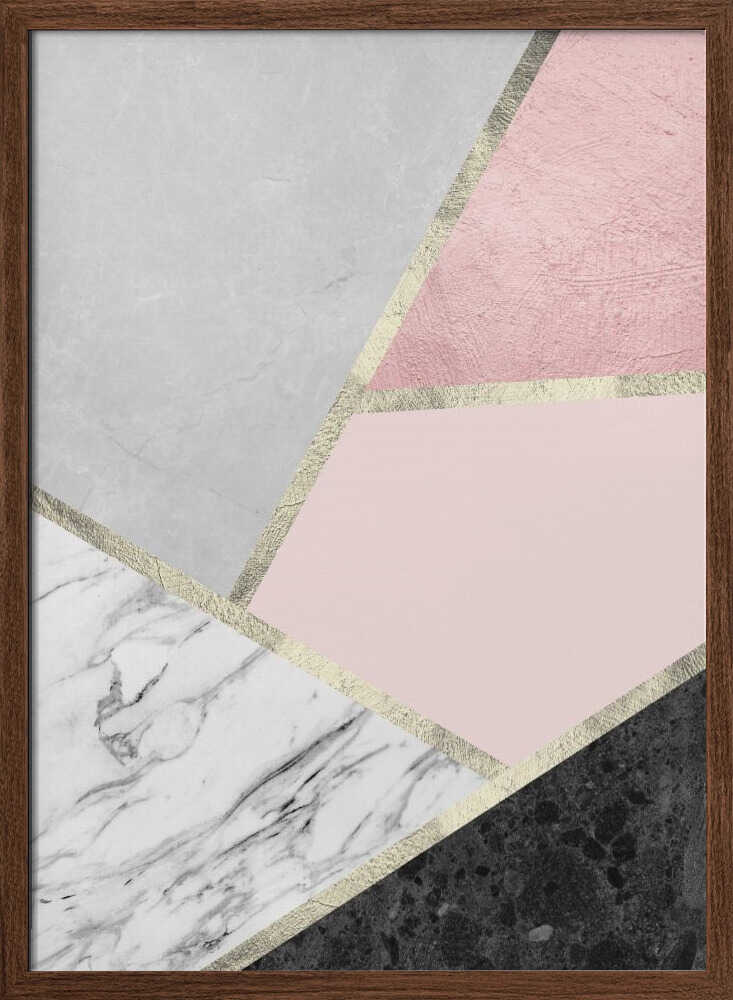 Geometric Marble Blush