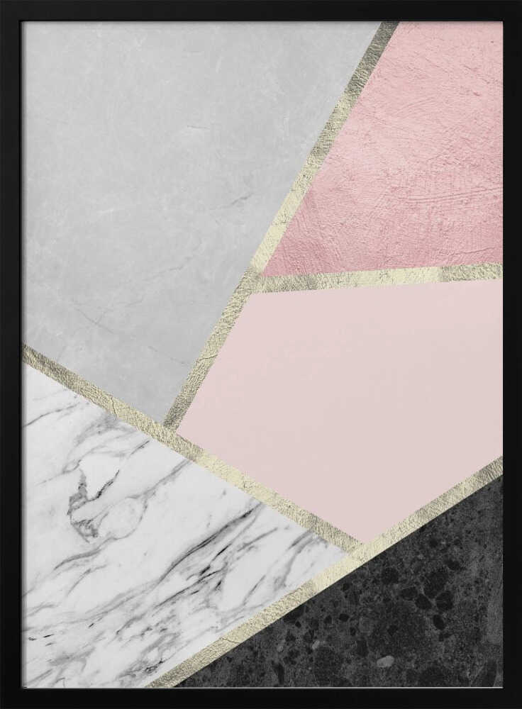 Geometric Marble Blush