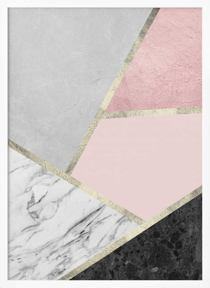 Geometric Marble Blush