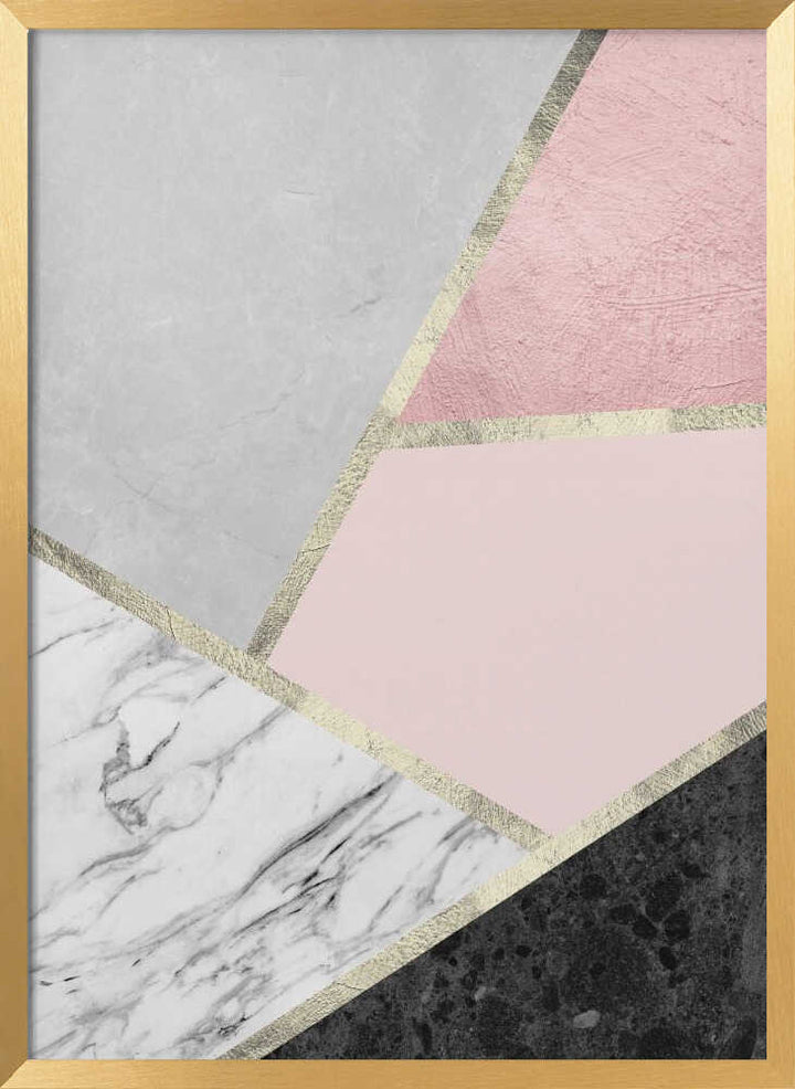 Geometric Marble Blush
