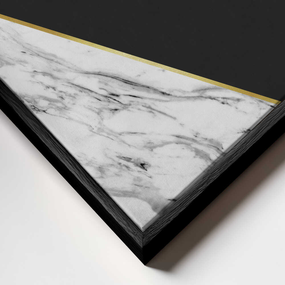 Geometric Marble Gold Design