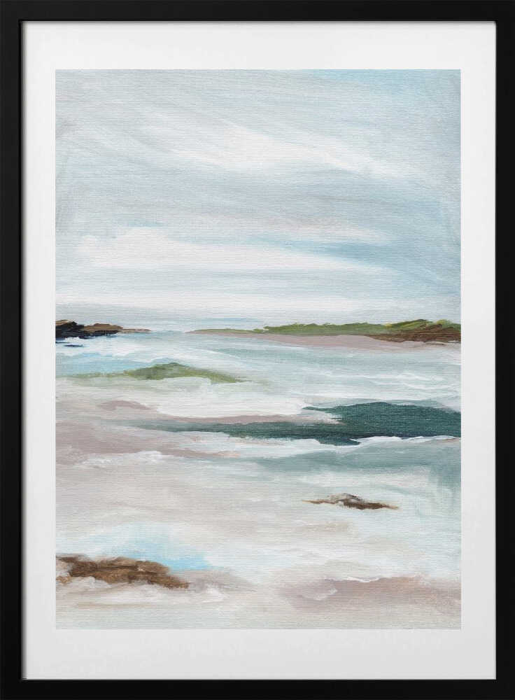"Tranquil Coastal Abstract" by Nikita Jariwala — Coastal Wall Art