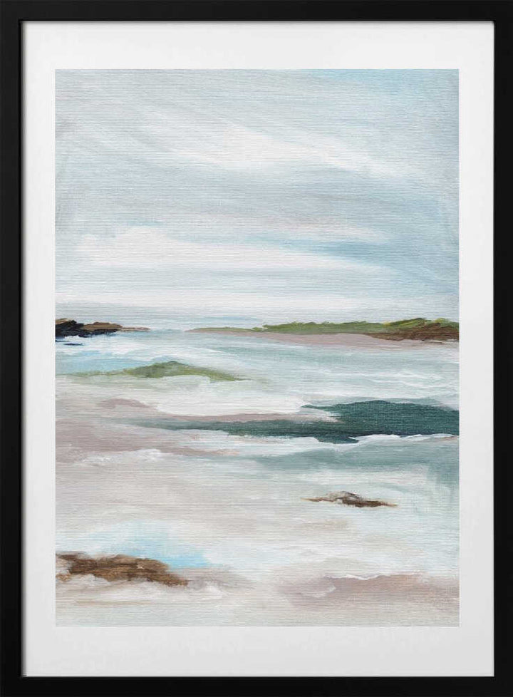 "Tranquil Coastal Abstract" by Nikita Jariwala — Coastal Wall Art