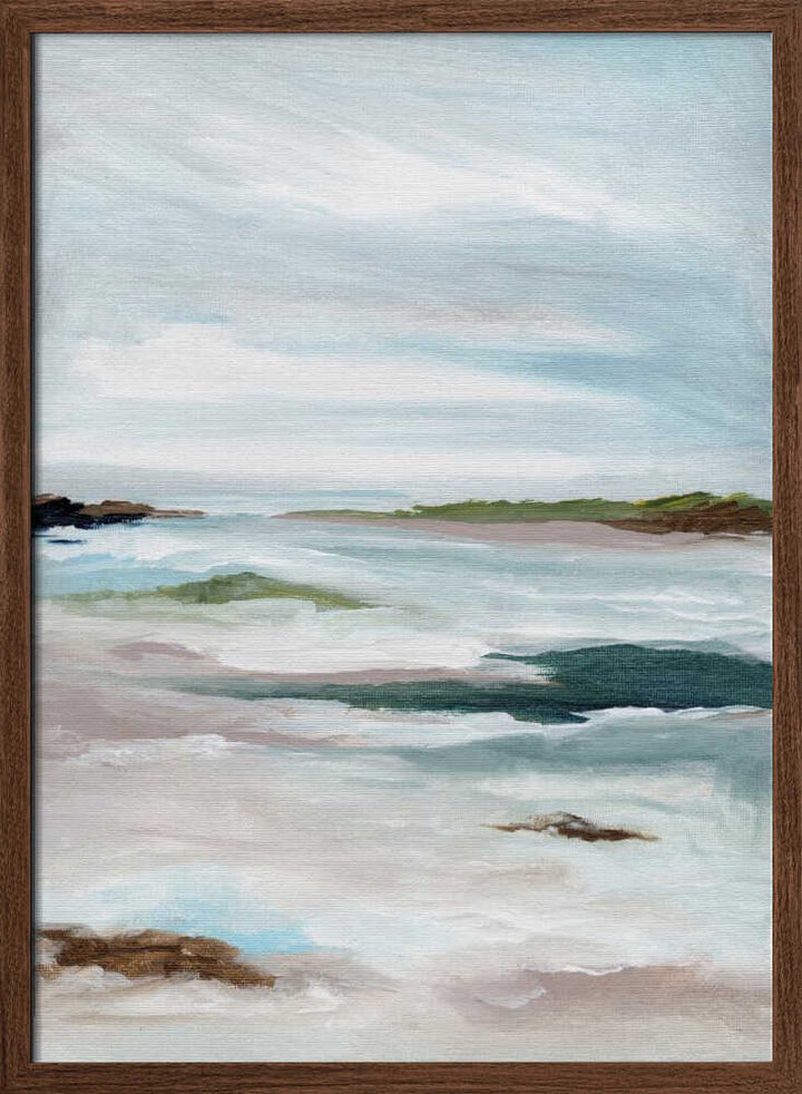 "Tranquil Coastal Abstract" by Nikita Jariwala — Coastal Wall Art