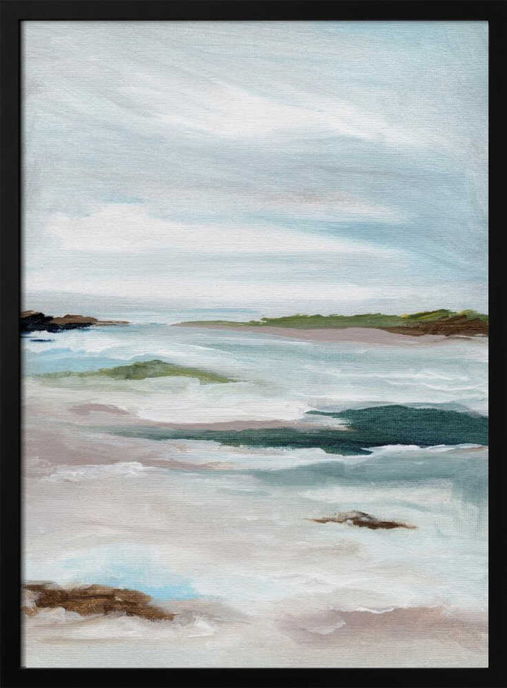 "Tranquil Coastal Abstract" by Nikita Jariwala — Coastal Wall Art