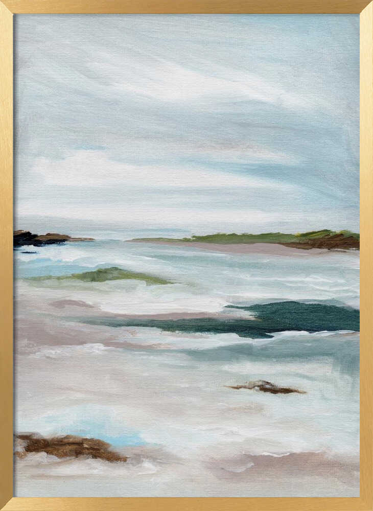 "Tranquil Coastal Abstract" by Nikita Jariwala — Coastal Wall Art