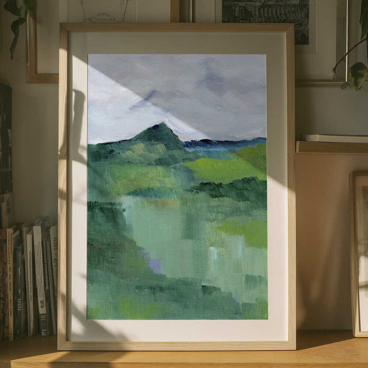 "Abstract Mountain Mist" by Nikita Jariwala — Landscape Wall Art