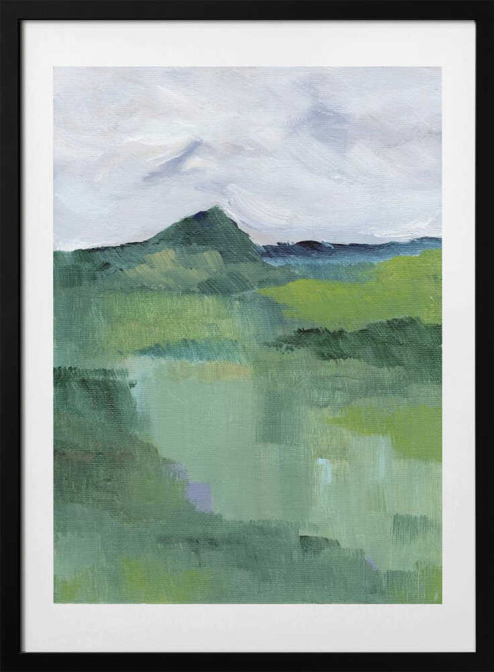 "Abstract Mountain Mist" by Nikita Jariwala — Landscape Wall Art