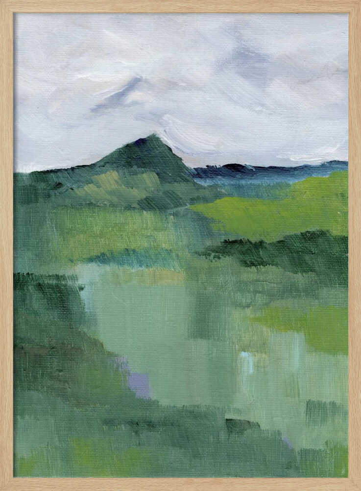 "Abstract Mountain Mist" by Nikita Jariwala — Landscape Wall Art