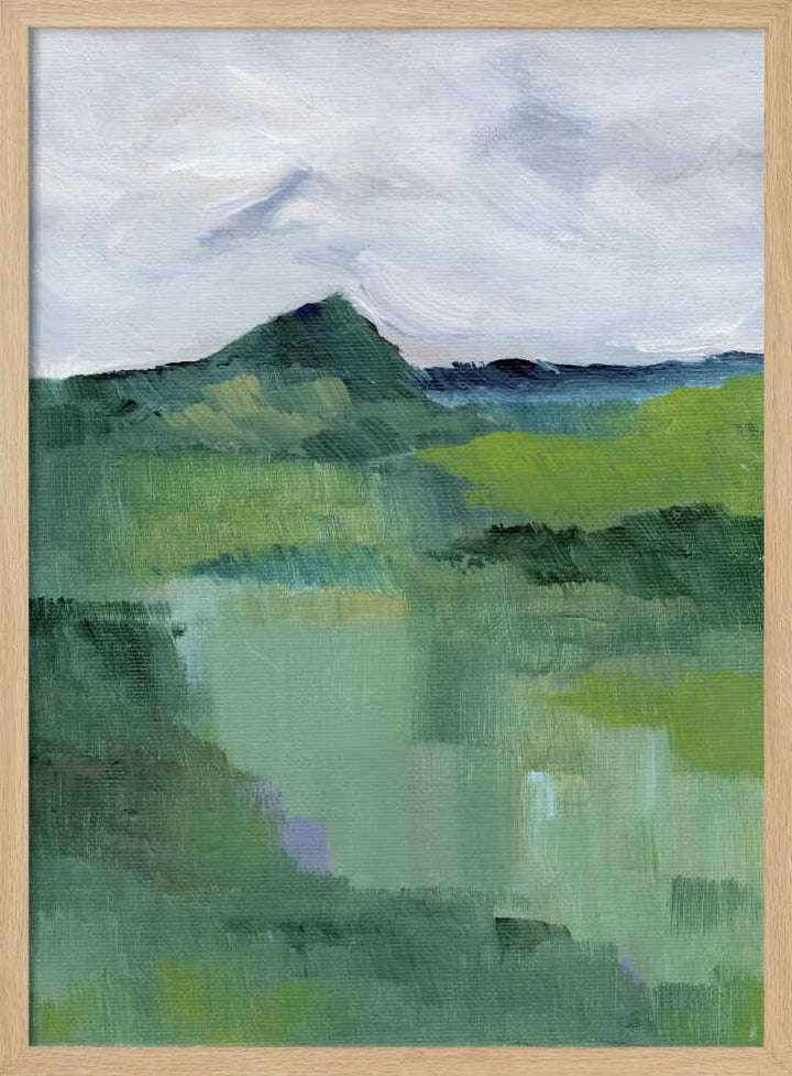 "Abstract Mountain Mist" by Nikita Jariwala — Landscape Wall Art