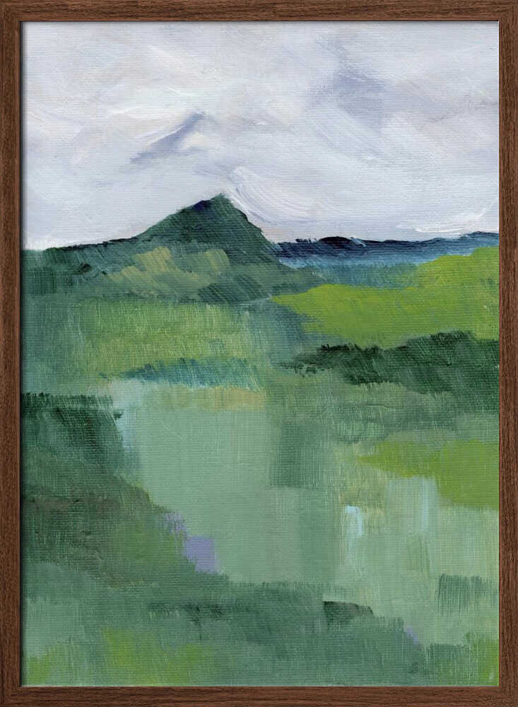 "Abstract Mountain Mist" by Nikita Jariwala — Landscape Wall Art
