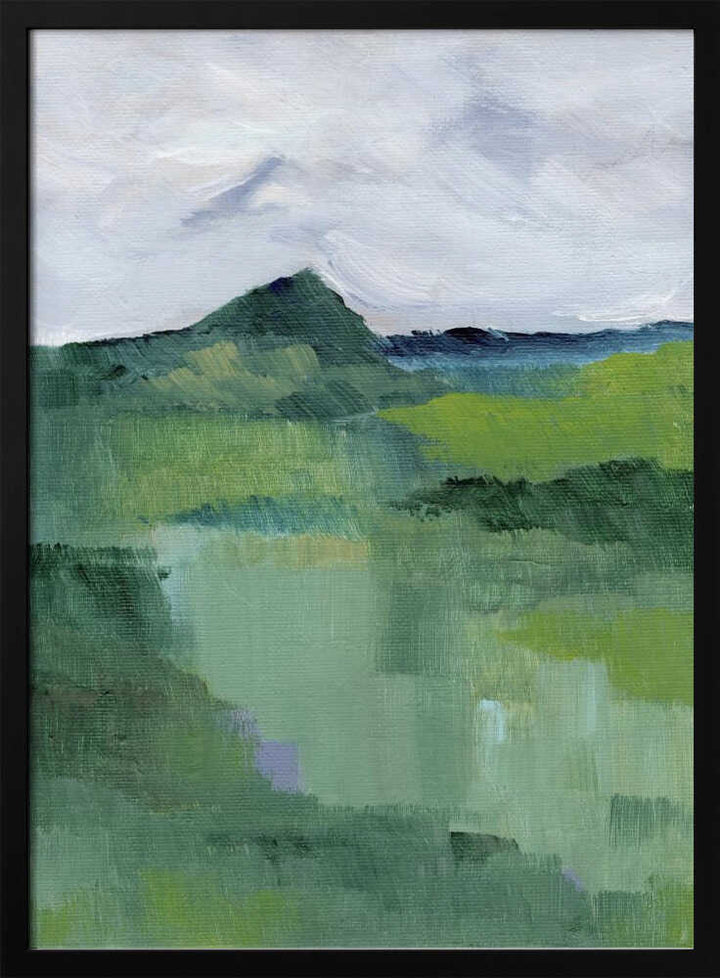 "Abstract Mountain Mist" by Nikita Jariwala — Landscape Wall Art
