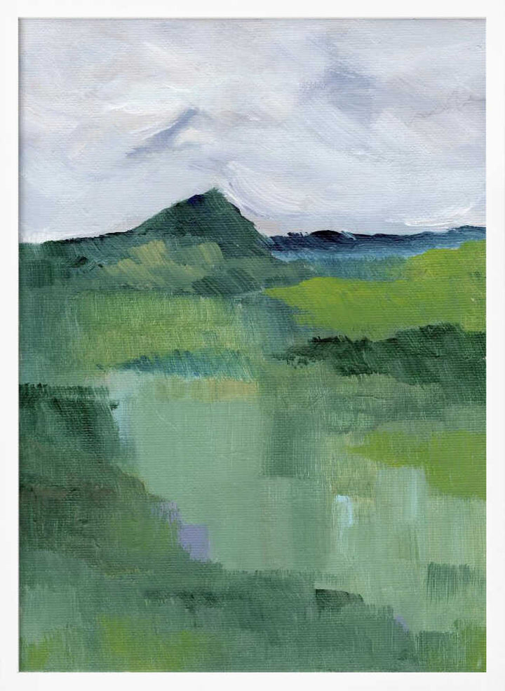 "Abstract Mountain Mist" by Nikita Jariwala — Landscape Wall Art