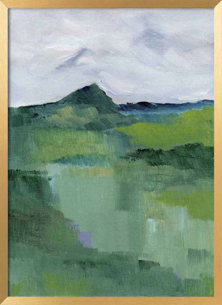 "Abstract Mountain Mist" by Nikita Jariwala — Landscape Wall Art