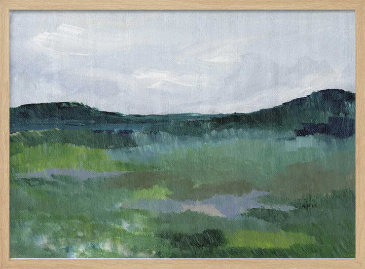 "Green Abstract Landscape" by Nikita Jariwala — Landscape Wall Art
