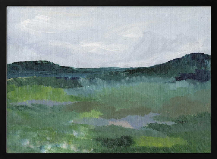 "Green Abstract Landscape" by Nikita Jariwala — Landscape Wall Art