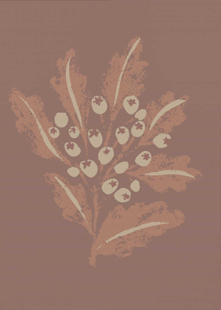 "Earthy Botanical Berries" by Nikita Jariwala — Botanical Wall Art