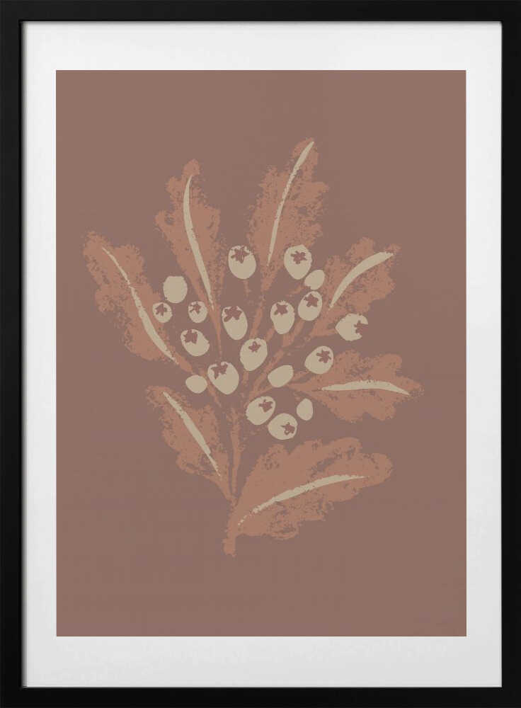 "Earthy Botanical Berries" by Nikita Jariwala — Botanical Wall Art