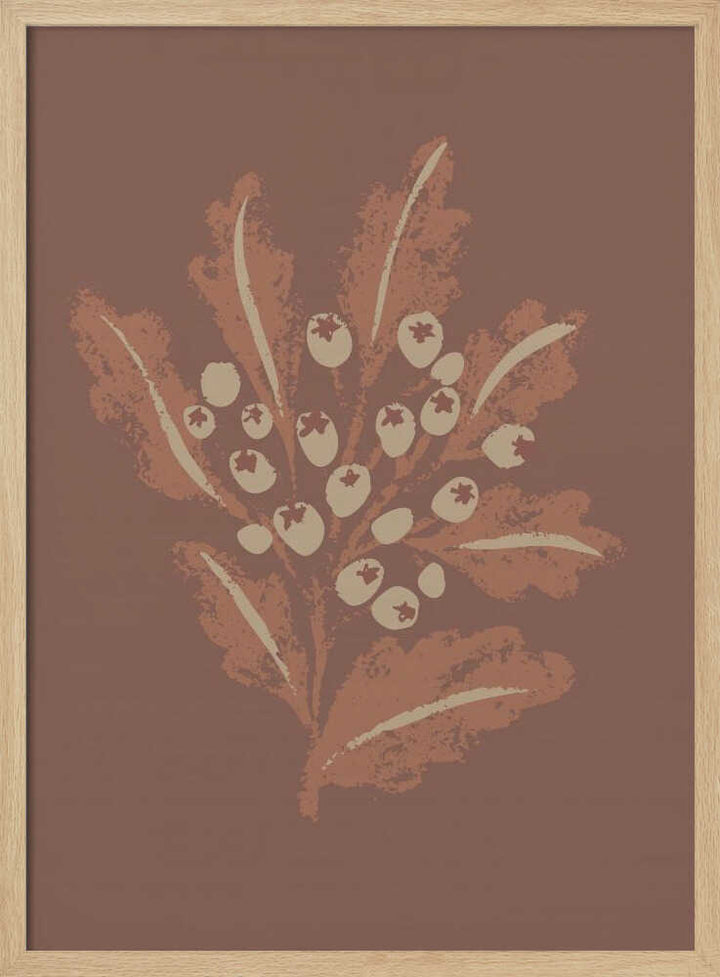 "Earthy Botanical Berries" by Nikita Jariwala — Botanical Wall Art