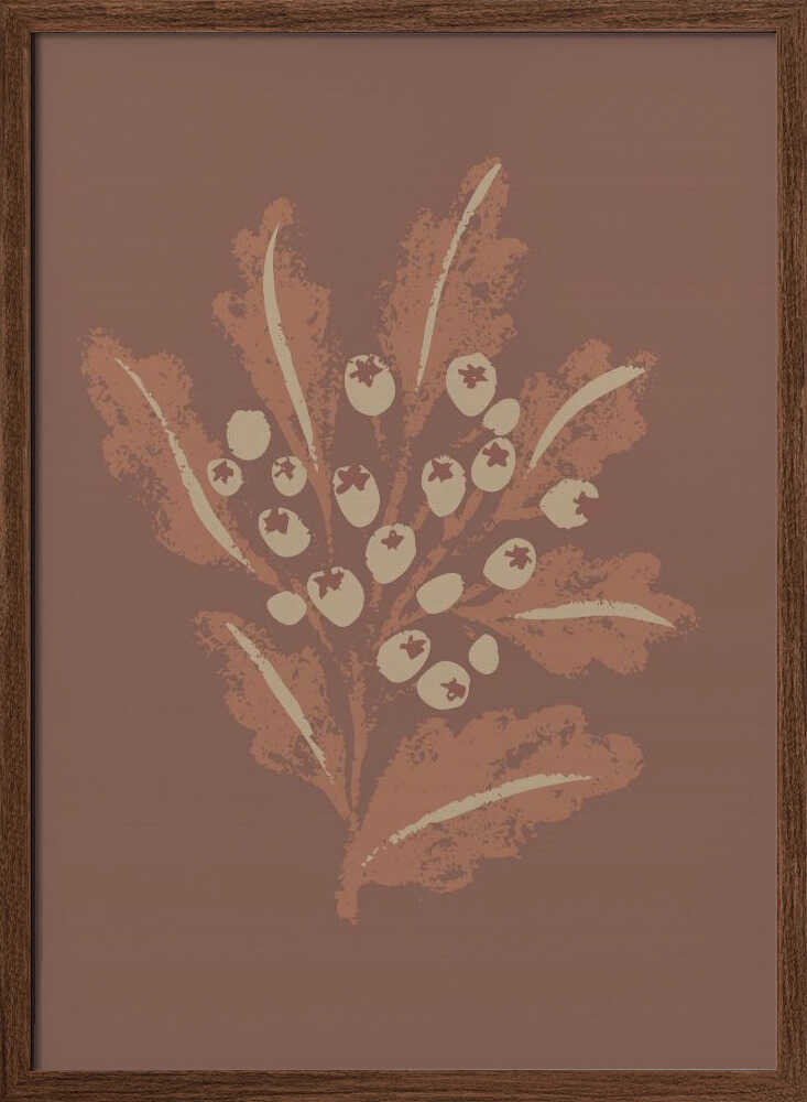 "Earthy Botanical Berries" by Nikita Jariwala — Botanical Wall Art