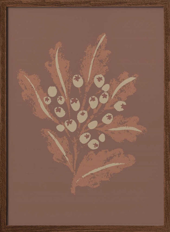"Earthy Botanical Berries" by Nikita Jariwala — Botanical Wall Art