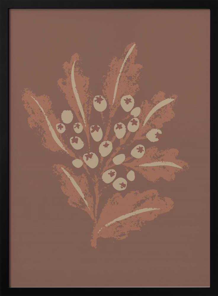 "Earthy Botanical Berries" by Nikita Jariwala — Botanical Wall Art