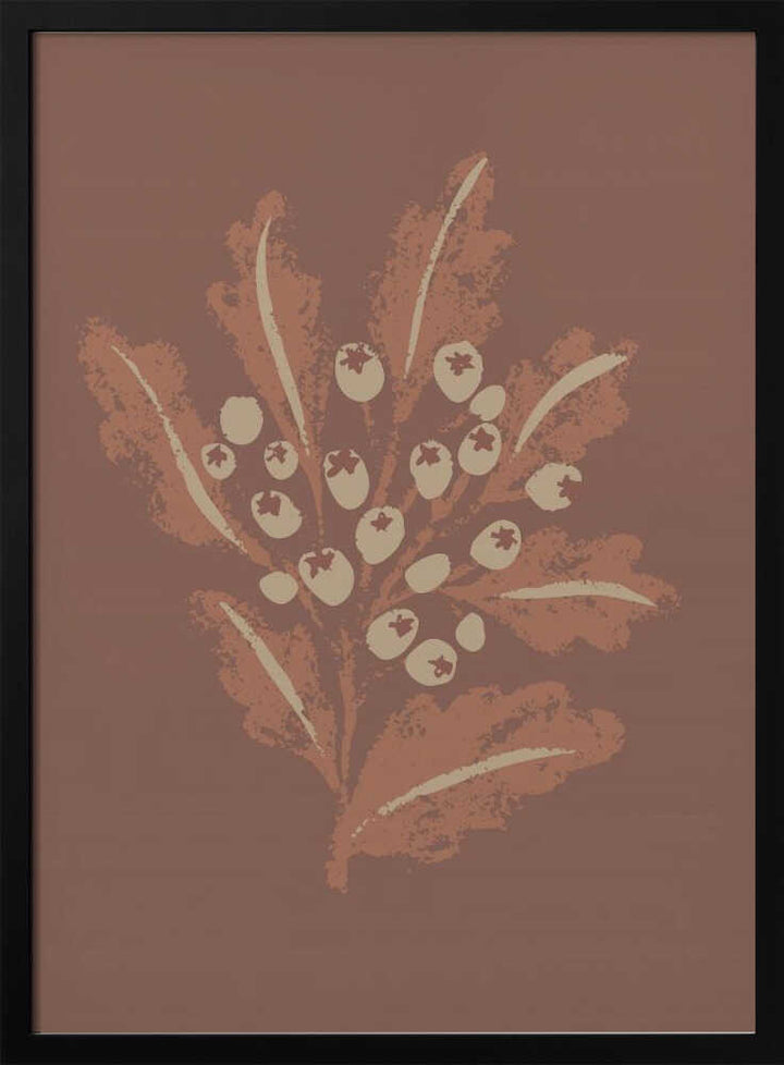 "Earthy Botanical Berries" by Nikita Jariwala — Botanical Wall Art