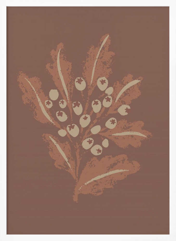 "Earthy Botanical Berries" by Nikita Jariwala — Botanical Wall Art