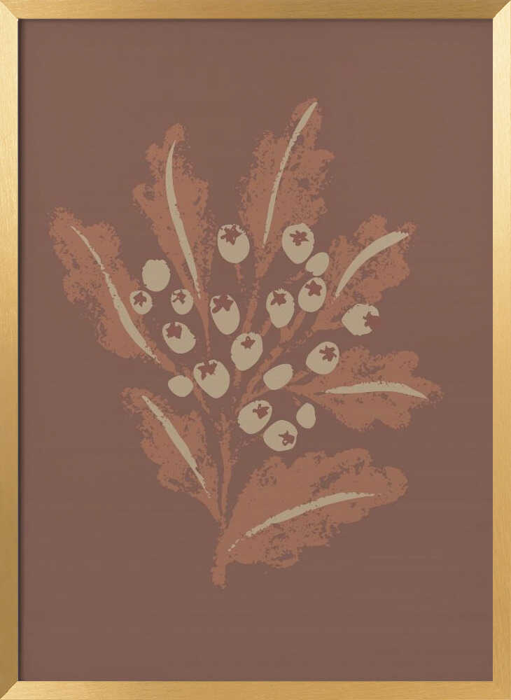 "Earthy Botanical Berries" by Nikita Jariwala — Botanical Wall Art