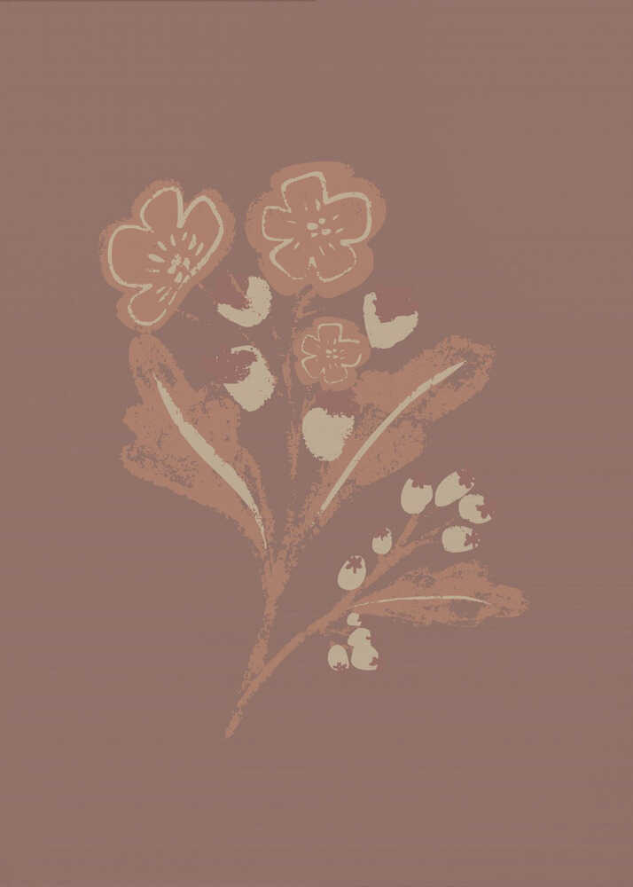 "Earthy Botanical Blooms" by Nikita Jariwala — Botanical Wall Art