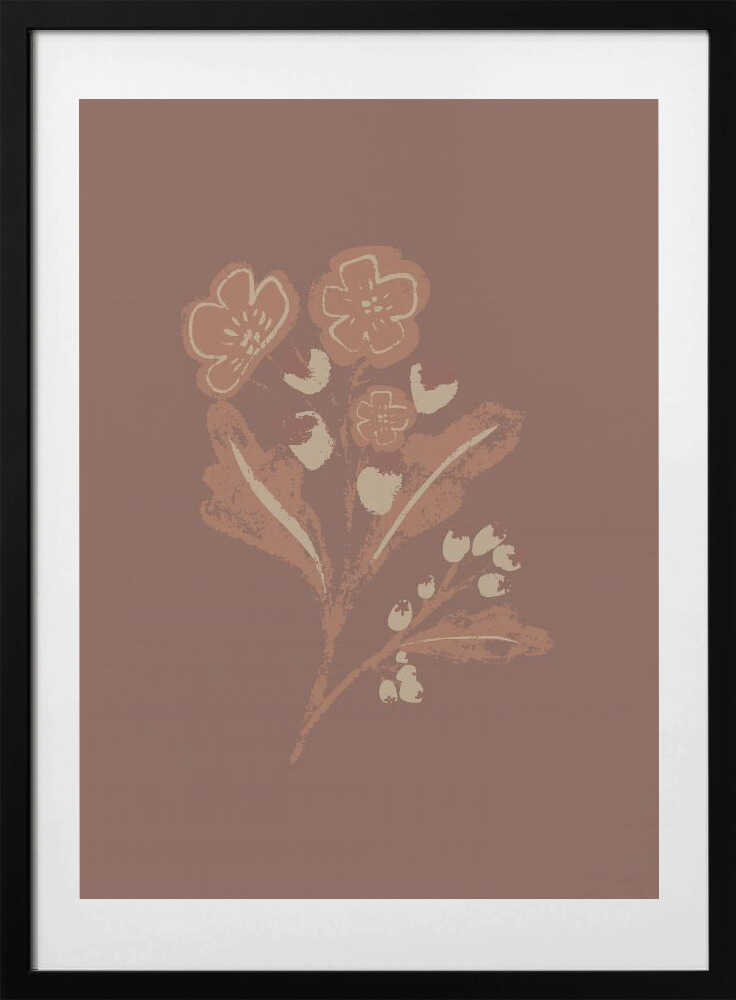 "Earthy Botanical Blooms" by Nikita Jariwala — Botanical Wall Art