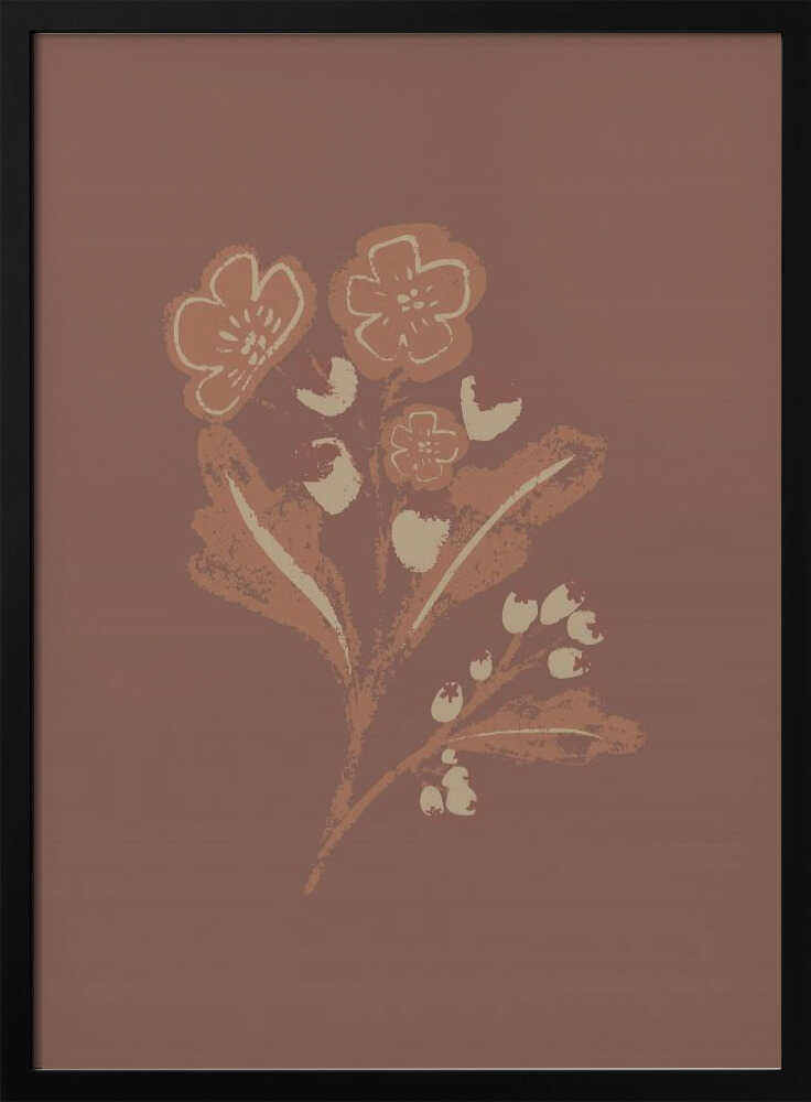 "Earthy Botanical Blooms" by Nikita Jariwala — Botanical Wall Art