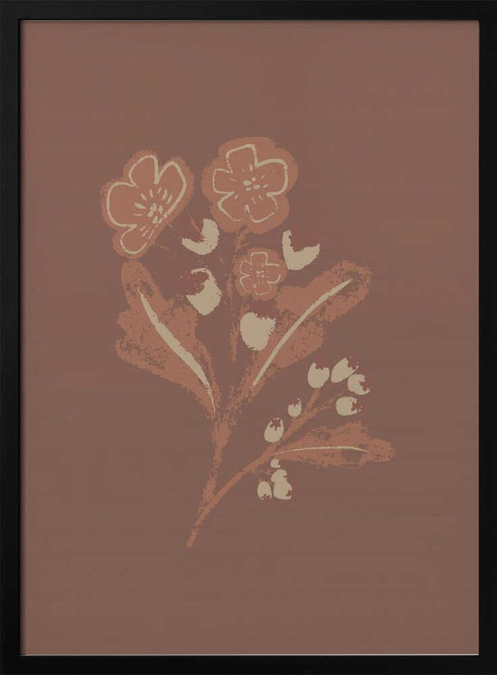 "Earthy Botanical Blooms" by Nikita Jariwala — Botanical Wall Art