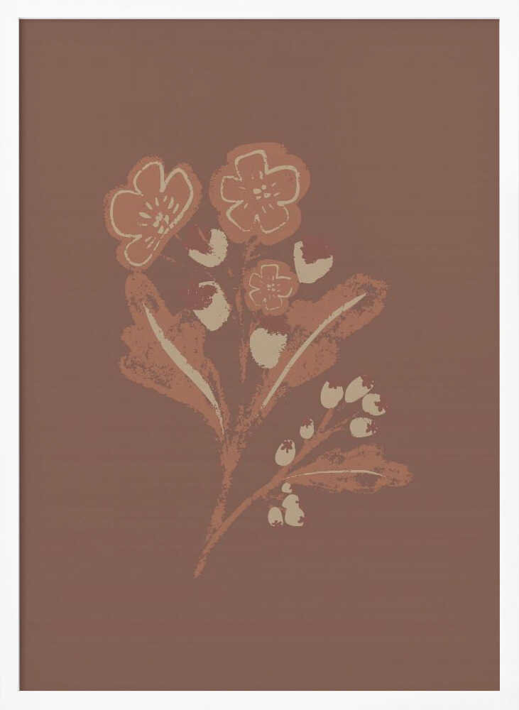 "Earthy Botanical Blooms" by Nikita Jariwala — Botanical Wall Art
