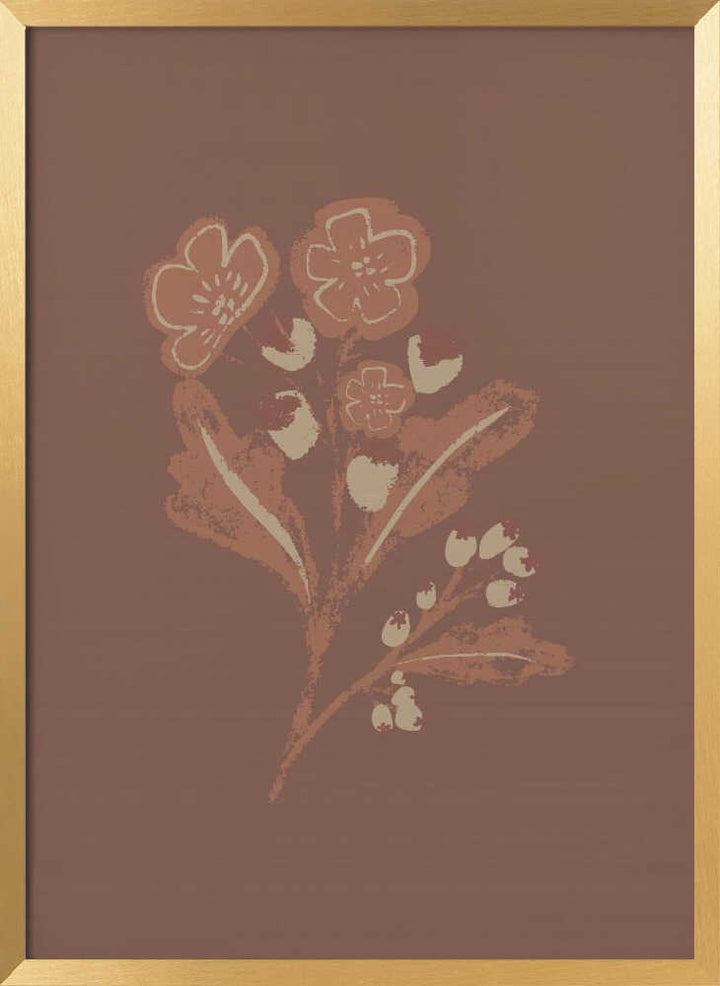 "Earthy Botanical Blooms" by Nikita Jariwala — Botanical Wall Art