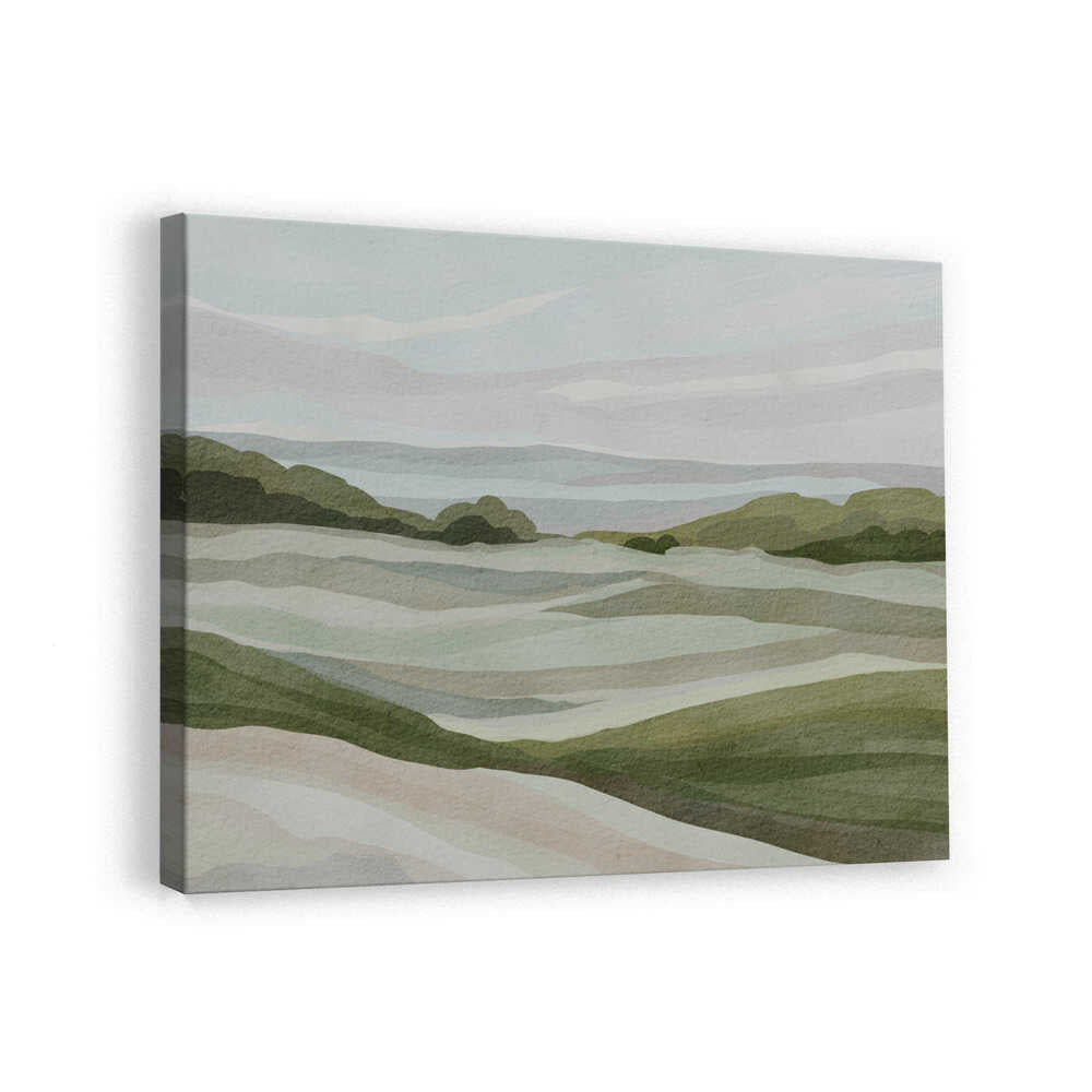 "Rolling Pastel Landscape" by Nikita Jariwala — Landscape Wall Art