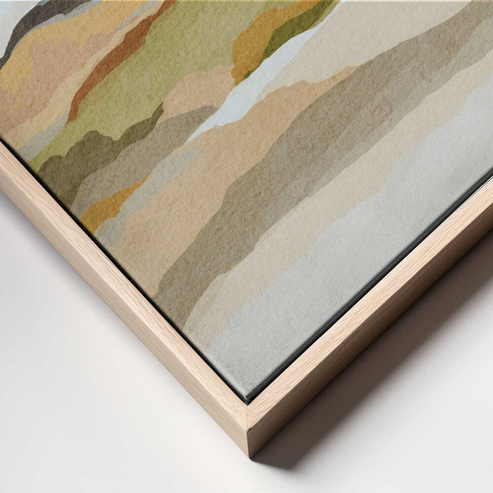 "Abstract Mountain Valley" by Nikita Jariwala — Landscape Wall Art