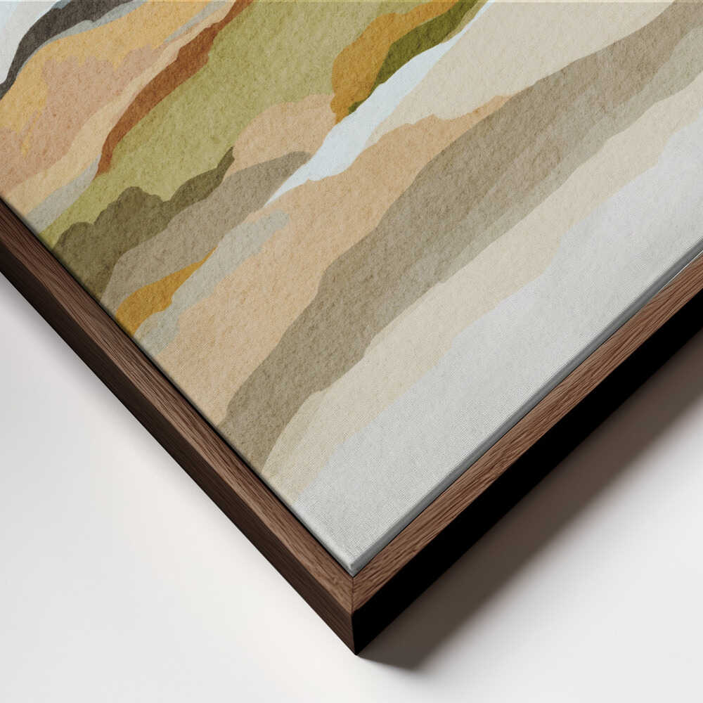 "Abstract Mountain Valley" by Nikita Jariwala — Landscape Wall Art