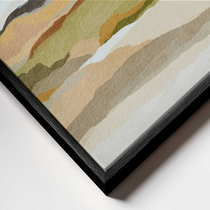 "Abstract Mountain Valley" by Nikita Jariwala — Landscape Wall Art
