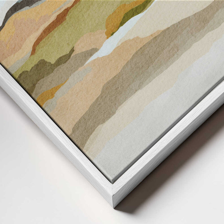 "Abstract Mountain Valley" by Nikita Jariwala — Landscape Wall Art