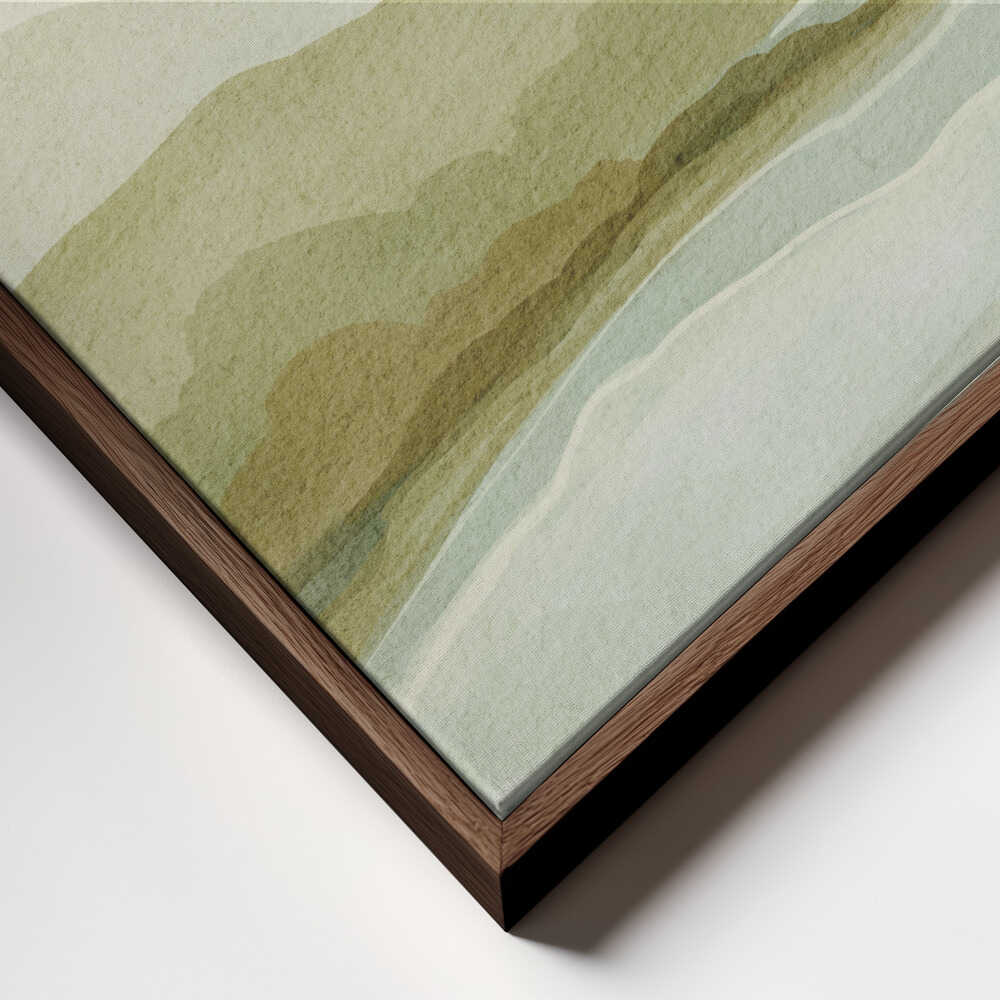 "Watercolor Mountain Valley" by Nikita Jariwala — Landscape Wall Art