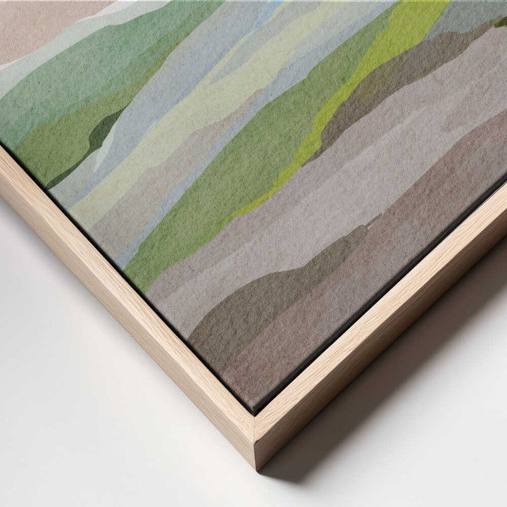 "Muted Valley Layers" by Nikita Jariwala — Landscape Wall Art