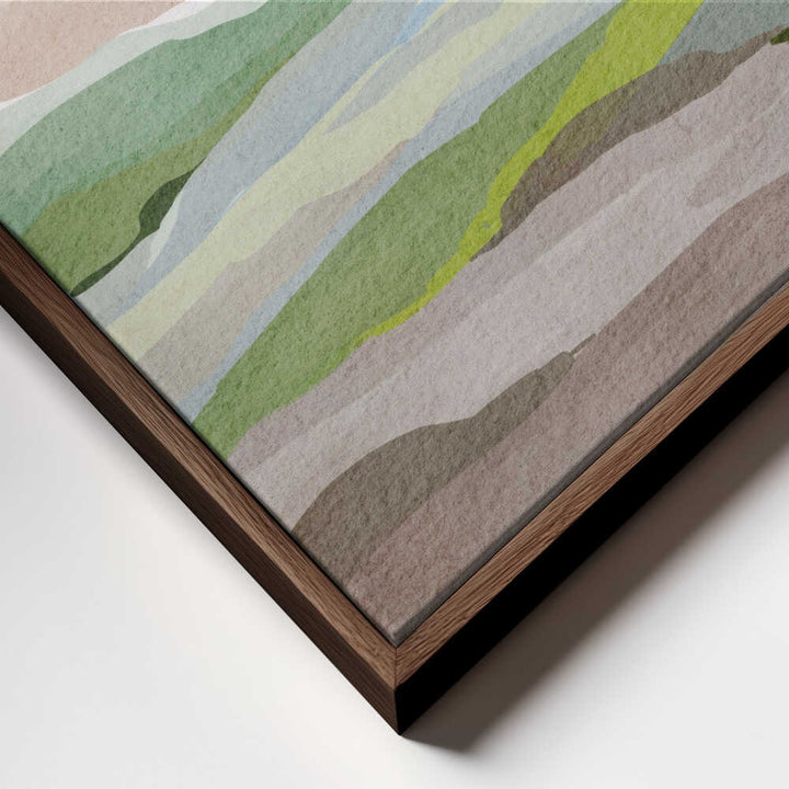 "Muted Valley Layers" by Nikita Jariwala — Landscape Wall Art