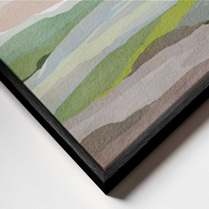 "Muted Valley Layers" by Nikita Jariwala — Landscape Wall Art