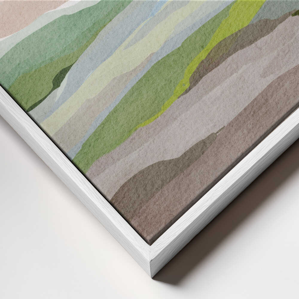 "Muted Valley Layers" by Nikita Jariwala — Landscape Wall Art